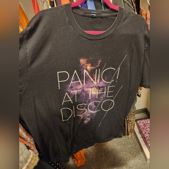 (5 For $25) Vintage Panic At The Disco Galaxy Band Tee XL - Picture 3 of 6